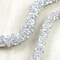 1 Yard 3/8 inch 0.95cm Silver Jessamina Rhinestone Cord Trim for Jewelry Gowns and Accessories